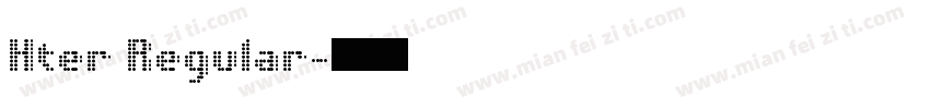 Hter Regular字体转换